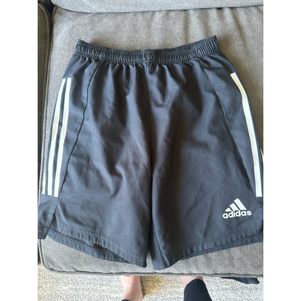Girls Adidas Black Athletic Shorts Size Y-L